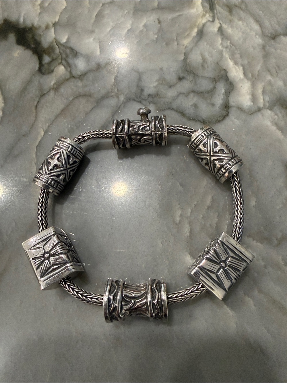 Cynthia Gale Sterling Silver Bead Bracelet